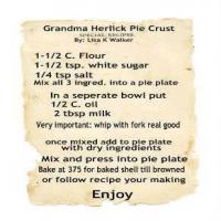 Grandma's No roll pie crust image