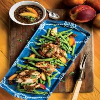 Grilled Chicken with Peach BBQ Sauce_image