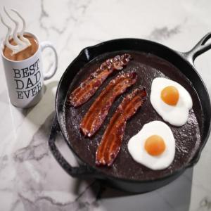 Fried Eggs and Bacon Cake image