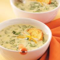 Cream of Spinach Cheese Soup image