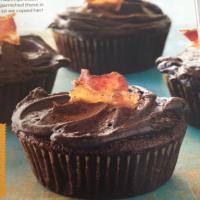 Dark Chocolate Bacon Cupcakes Recipe - (4.3/5) image