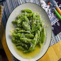 Sugar Snap Peas with Brown Butter, Lemon and Horseradish image