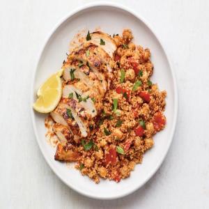 Lemon-Paprika Chicken with Chickpeas and Couscous image