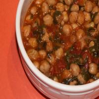 Chickpea and Spinach Stew image