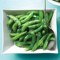 Snap Peas with Dill Butter_image
