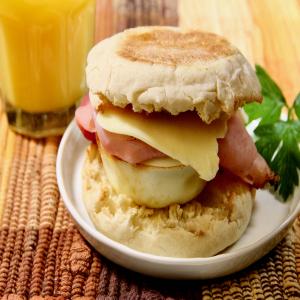 Ham, Egg, and Cheese Breakfast Sandwiches image