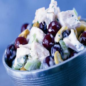 Smoked Turkey Salad with Grapes, Cashews and Sherry Dressing_image