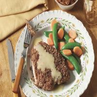 Dijon-Pecan Turkey Cutlets Recipe image