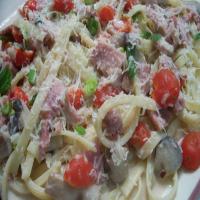 Fettuccine With Mushrooms and Cherry Tomatoes_image