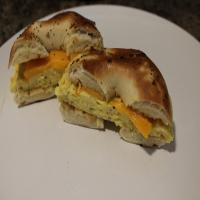Egg and Cheese Bagel Breakfast Sandwich_image