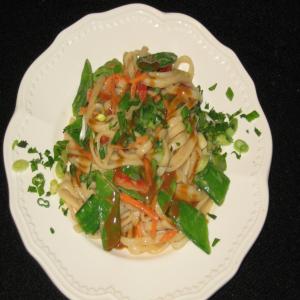 Cold Sesame Noodle Salad With Spicy Peanut Dressing image