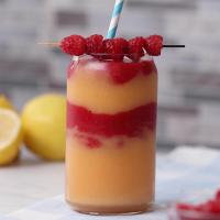 Raspberry Peach Lemonade Slush Recipe by Tasty_image