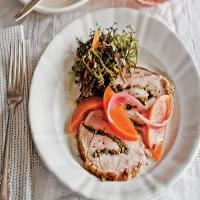 Rolled Pork Loin Roast Stuffed With Olives and Herbs_image