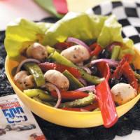 Roasted Pepper Mushroom Salad image