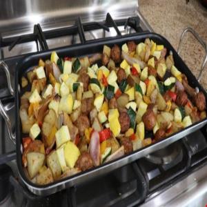 Sausage, Shallot, and Squash One-Pan Meal Recipe_image