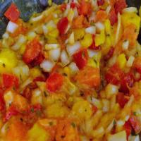 Exotic Ya' Make a Jamaica Jerk Shrimp With Mango Papaya Salsa image