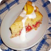 Lemon-Raspberry Cornmeal Cake image
