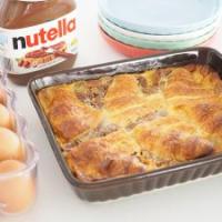 nutella croissant pudding_image