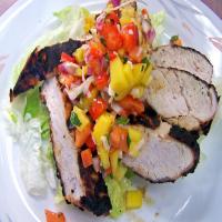 Grilled Lime-Cilantro Chicken With Mango Salsa_image