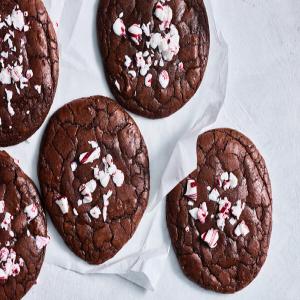 Peppermint Brownie Cookies image