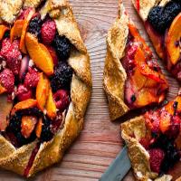 Apricot, Cherry and Almond Galette image