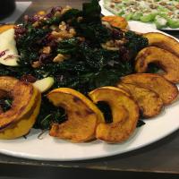 Festive Kale and Delicata Squash Salad_image