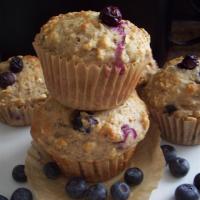 Get-Up-and-Go Muffins with Greek Yogurt, Oatmeal, and Blueberries image