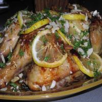 Butterflied Chicken With Herbs and Sticky Lemon image
