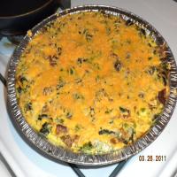 Low-Fat Crustless Spinach Quiche image