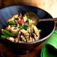 Stir-Fried Chinese Broccoli and Chicken With Hoisin image