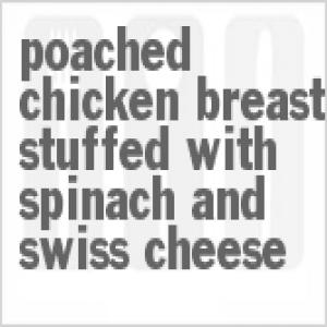 Poached Chicken Breast Stuffed With Spinach And Swiss Cheese_image