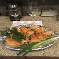 Phyllo Turnovers with Shrimp and Ricotta Filling_image