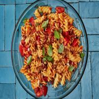 Romesco Pasta Salad with Basil and Parmesan_image