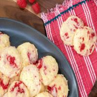 Coconut and Raspberry Swirl Cookies image
