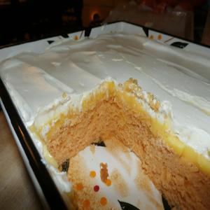 French Vanilla Cream Orange Poke Cake_image
