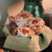 Glazed Raspberry Streusel Muffins image