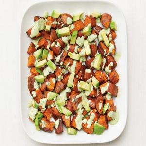 Sweet Potatoes with Avocado Ranch Dressing image