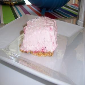 Strawberry No Bake Cheesecake Bars image