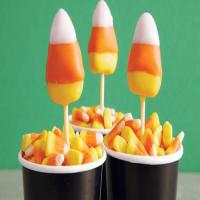 Candy Corn Halloween Cake Pops image