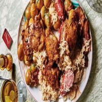 Chicken and Bacon Choucroute with Potato Salad Recipe image