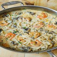 Creamy Shrimp & Mushroom Pasta Recipe - (4.3/5) image