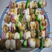 Garlic Scallop Kebabs image