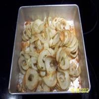 CURLEY CHEESE POTATOES .A Pampered Chef recipe_image