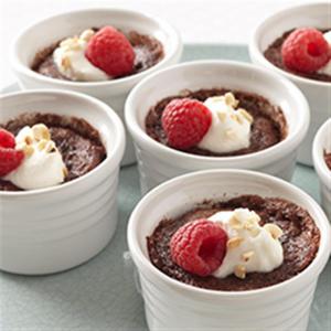 Mini Dark Chocolate Pudding Cakes_image