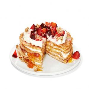Crepe Cake With Granola and Plums_image