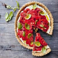 Summer Tomato and Ricotta Tart With Oat Pastry image