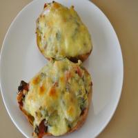 Spinach and Bacon Baked Potatoes image