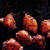 Soy-Glazed Chicken Thighs with Asparagus and Scallions_image
