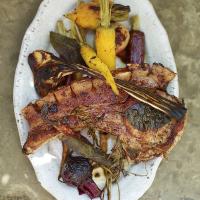 Roasted carrots & beets with the juiciest pork chops_image