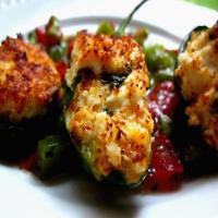 Grilled Stuffed Jalapenos With Grilled Red Pepper-Tomato Sauce_image
